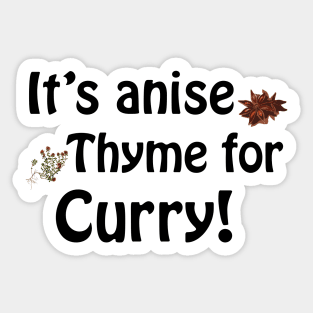 Its anise thyme for curry Sticker